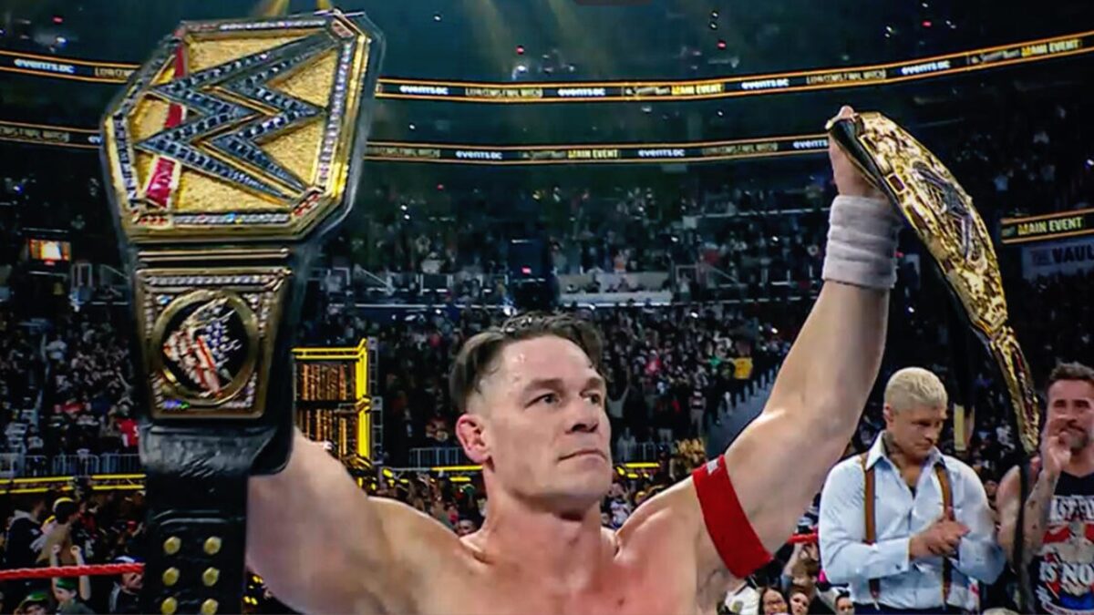 John Cena Goes out Smiling as the 17-Time Champion Taps out for the First Time in 20 Years in Final WWE Match Against Gunther 1 John Cena after final WWE match at SNME