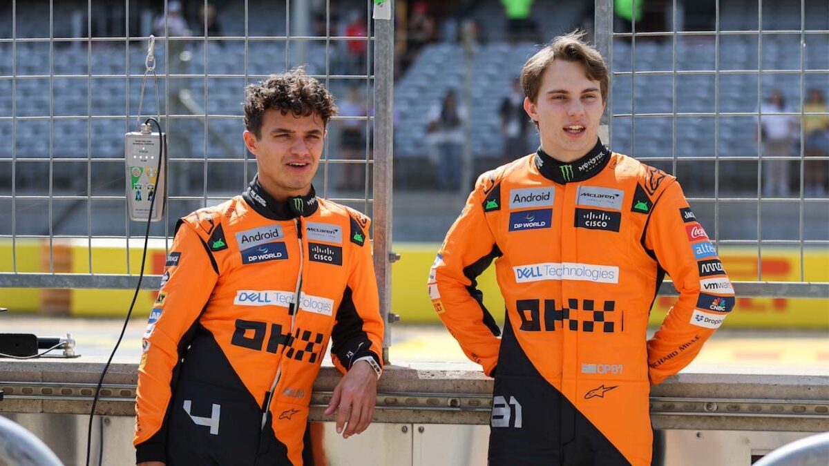 Lando Norris and Oscar Piastri (via DPPI)