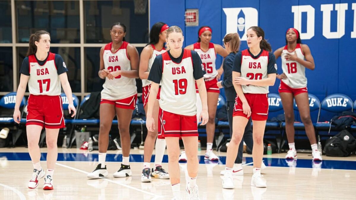 Caitlin Clark, Angel Reese, and 'Young N Turnts' Going At Team USA Vets Excites Fans - "Poetry in Motion" 1 Team USA 'young n turnts'