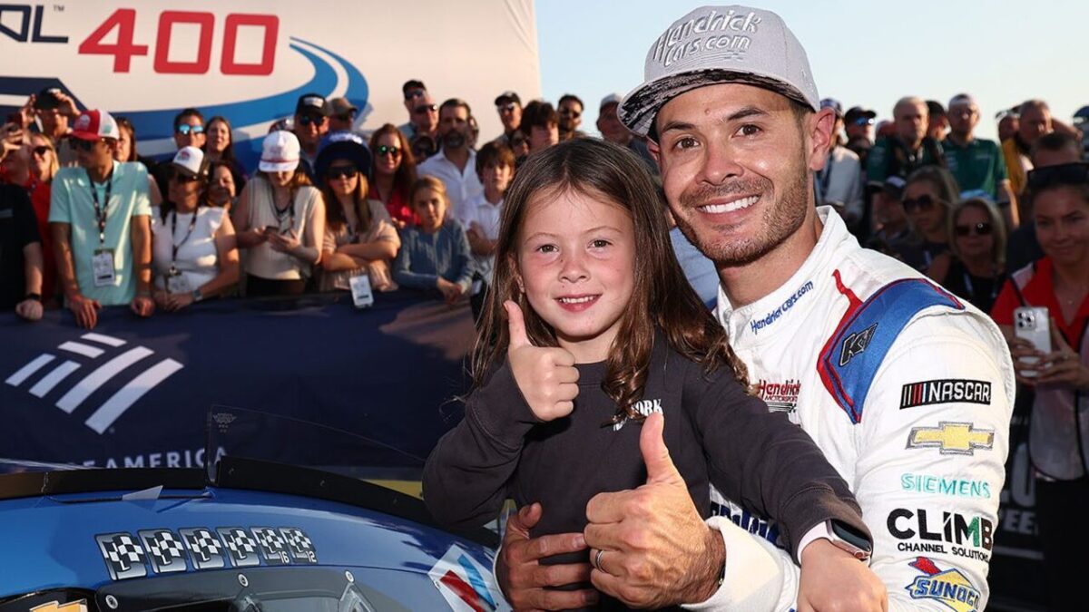 Audrey and Kyle Larson