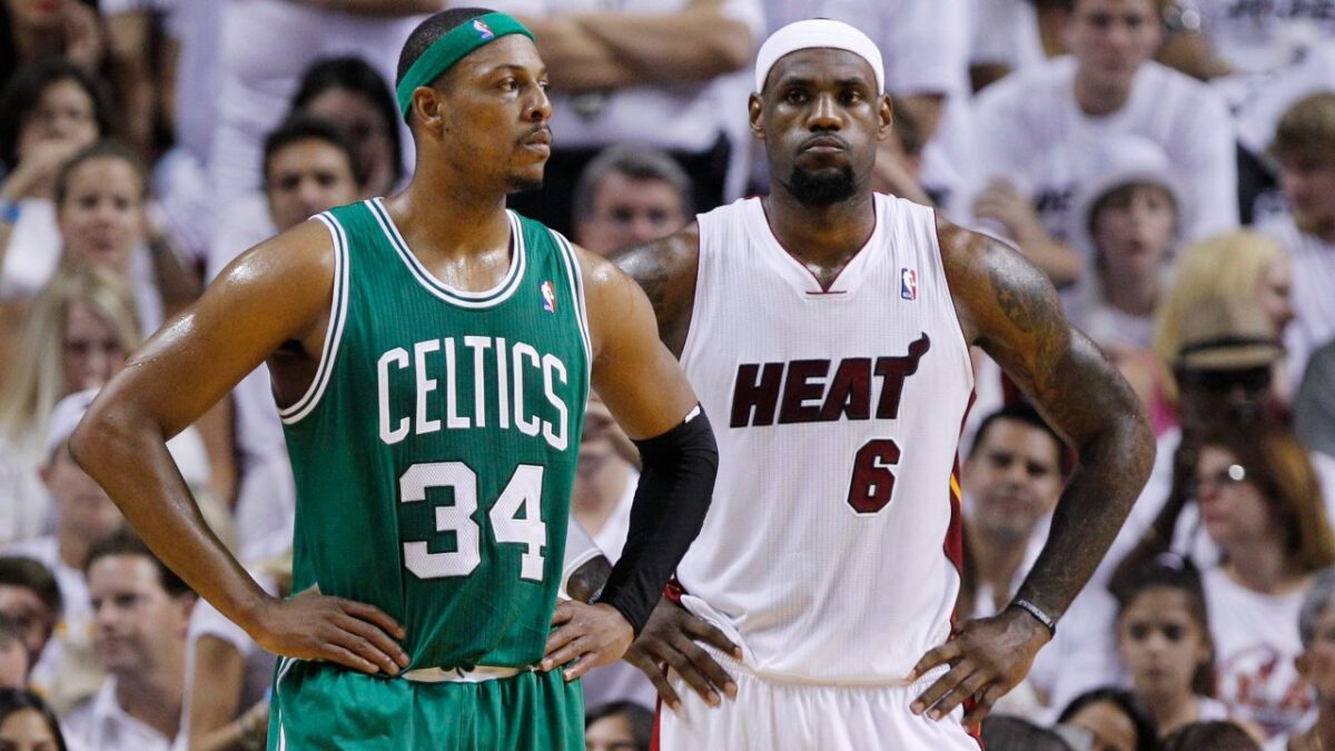 Paul Pierce Gets Exposed for Flip-Flop After Crowning Stephen Curry Over LeBron James 1 Paul Pierce and LeBron James