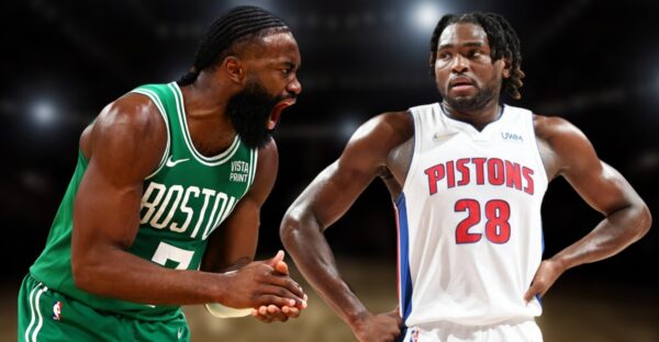 WATCH: Viral Video of Jaylen Brown Taunting Isaiah Stewart After Scuffle