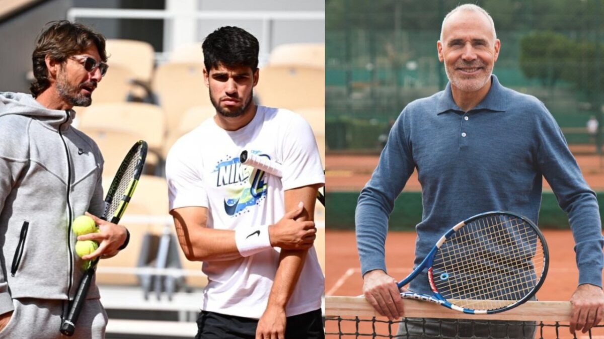 (Video) Carlos Alcaraz Keeps an Eye on Jannik Sinner During the 1-Point Slam at the Australian Open 1 Juan Carlos Ferrero, Carlos Alcaraz, Alex Corretja