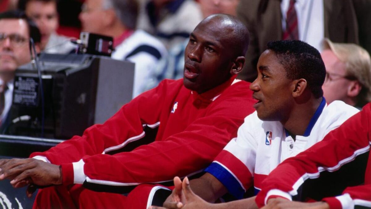 Michael Jordan and Isiah Thomas 