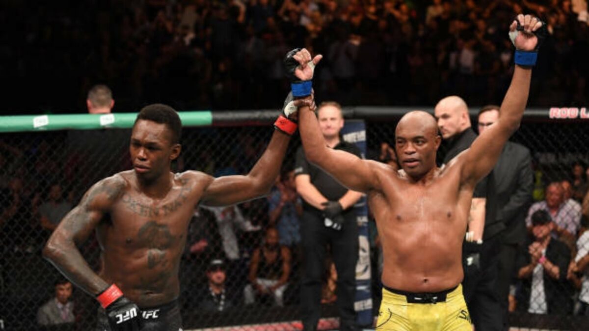 Israel Adesanya praises Anderson Silva's performance against Tyron Woodley