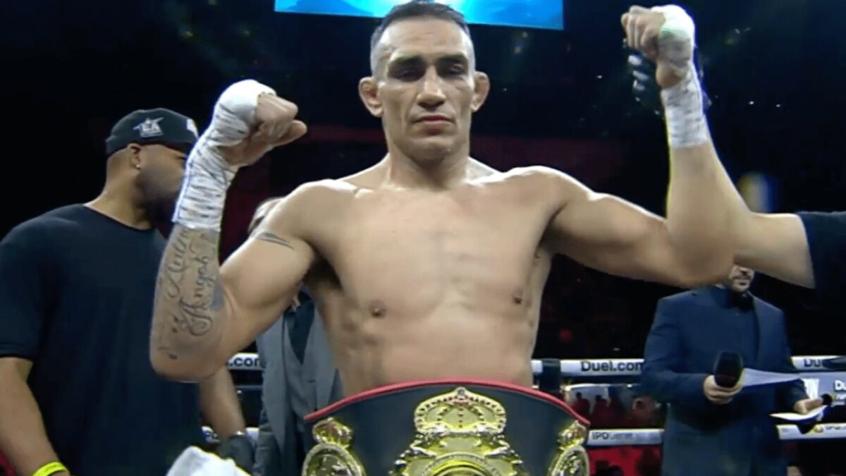 Tony Ferguson after winning the bout 