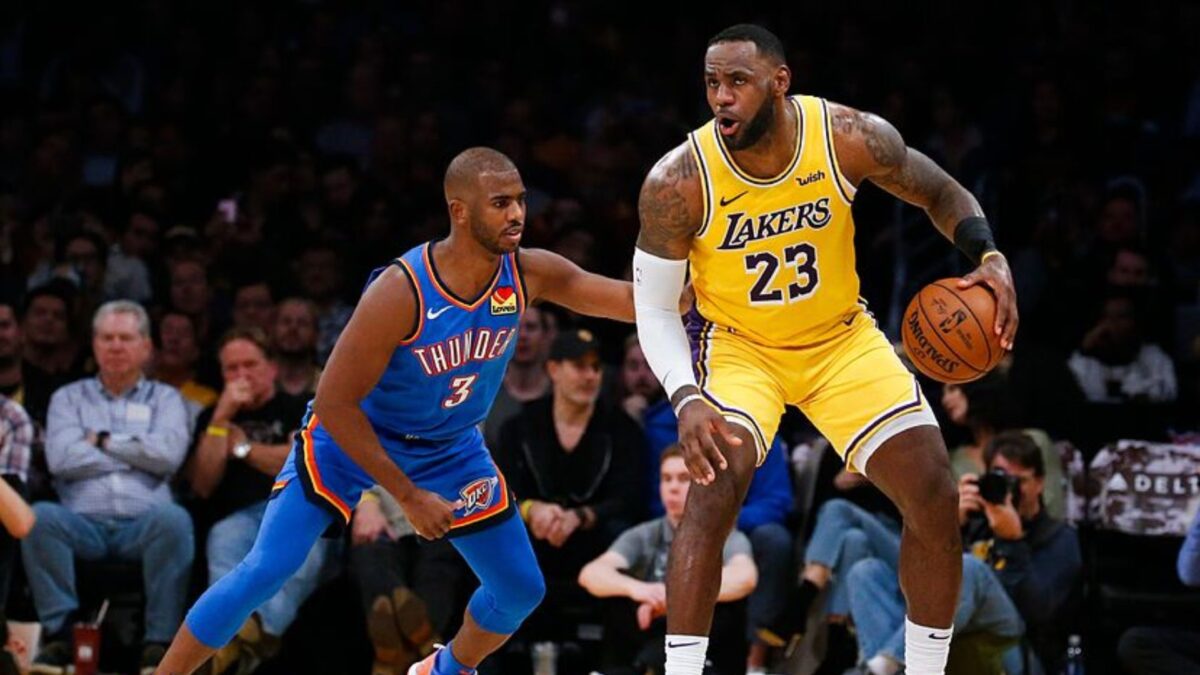 Chris Paul and LeBron James
