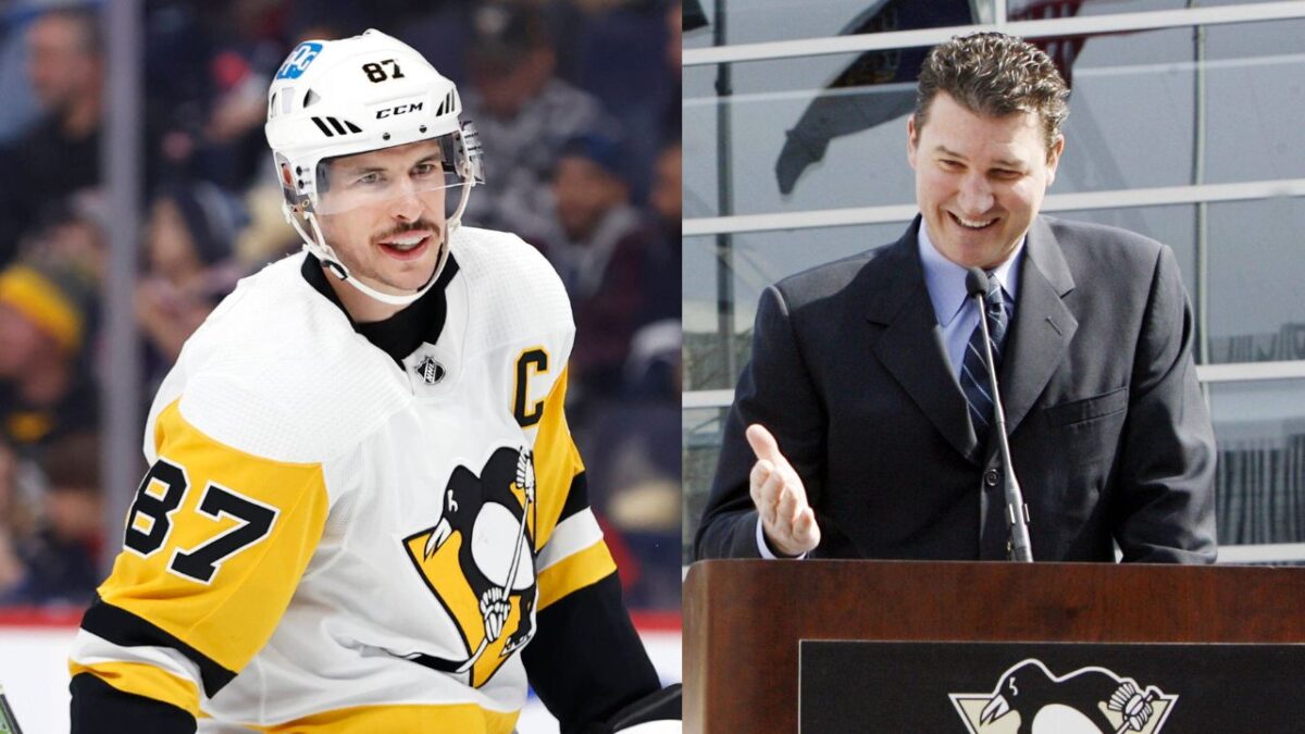 Sidney Crosby and Mario Lemieux