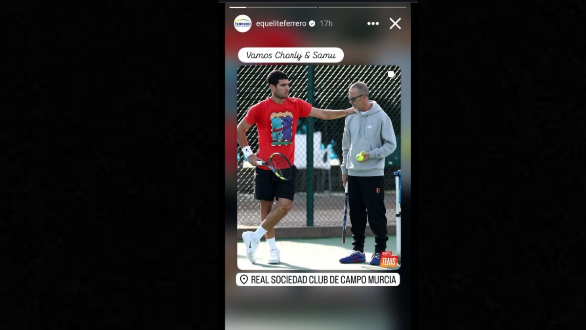 Ferrero Tennis Academy's Instagram story