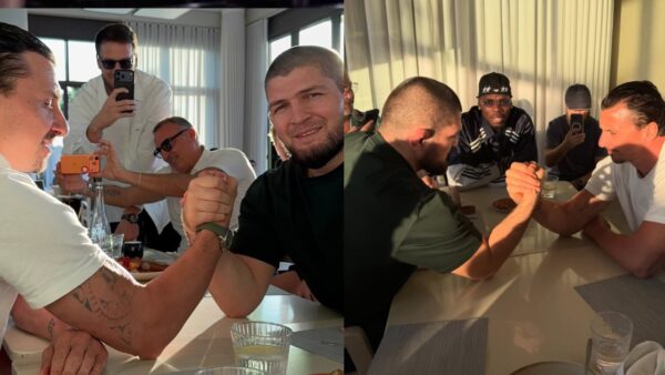 WATCH: Soccer Star Zlatan Ibrahimovic Stuns Khabib Nurmagomedov With Cheeky Answer During Arm-Wrestling