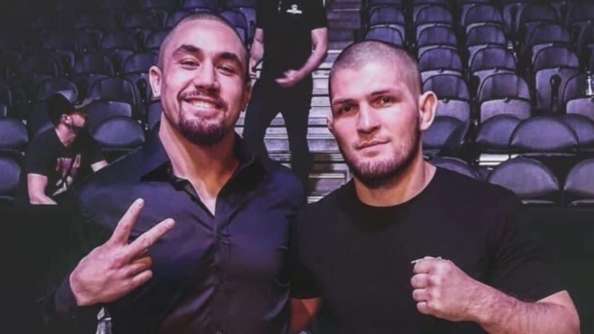 Robert Whittaker and Khabib Nurmagomedov