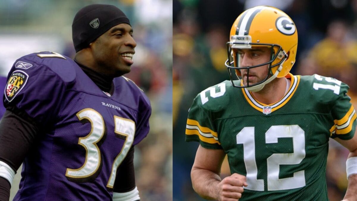 Deion Sanders played opposite Aaron Rodgers in the latter's rookie season