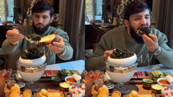 WATCH: Multi-Millionaire UFC Fighter Goes Viral For Ordering $700 Worth of Caviar