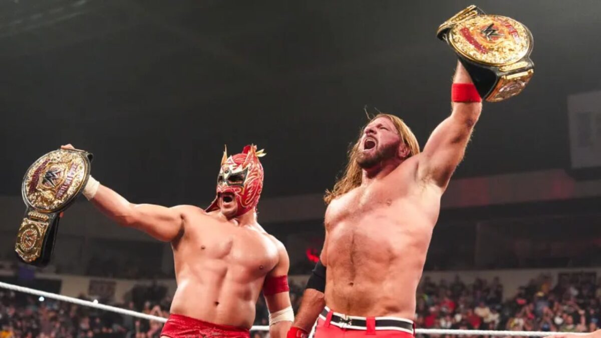 Dragon Lee and AJ Styles