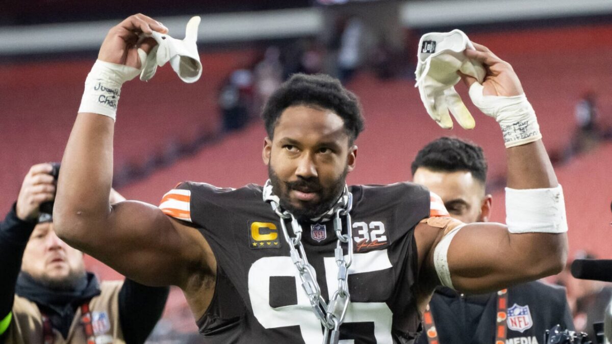 Myles Garrett Claims Steelers Were "More Worried" About Him Not Breaking the Sack Record Than Winning: "That’s What Came Back to Bite Them" 1 Myles Garrett Claims Steelers Were "More Worried" About Him Not Breaking the Sack Record Than Winning: "That’s What Came Back to Bite Them"