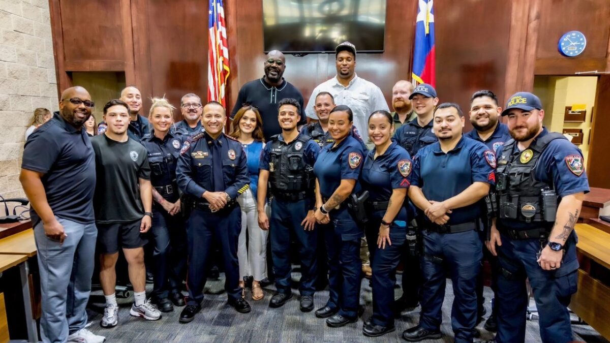 Shaquille O'Neal, Jordan Wilmore and the Kemah Police Department