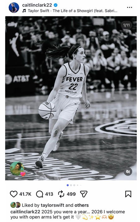 Taylor Swift Shows Love for Caitlin Clark’s 2025 Photo Dump Before Travis Kelce Podcast Appearance 1 Taylor Swift liked Caitlin Clark's post