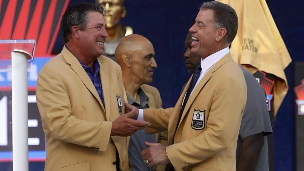 Dan Marino and Troy Aikman