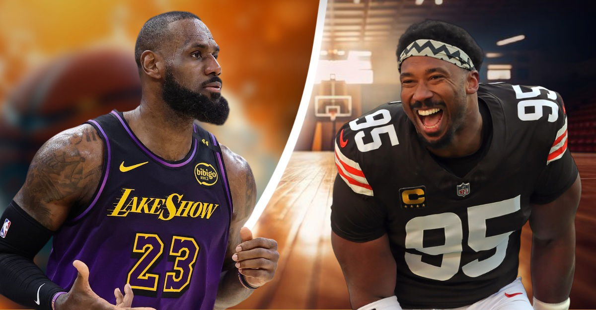 LeBron James and Cavaliers Celebrate Myles Garrett’s Historic 23rd Sack Record