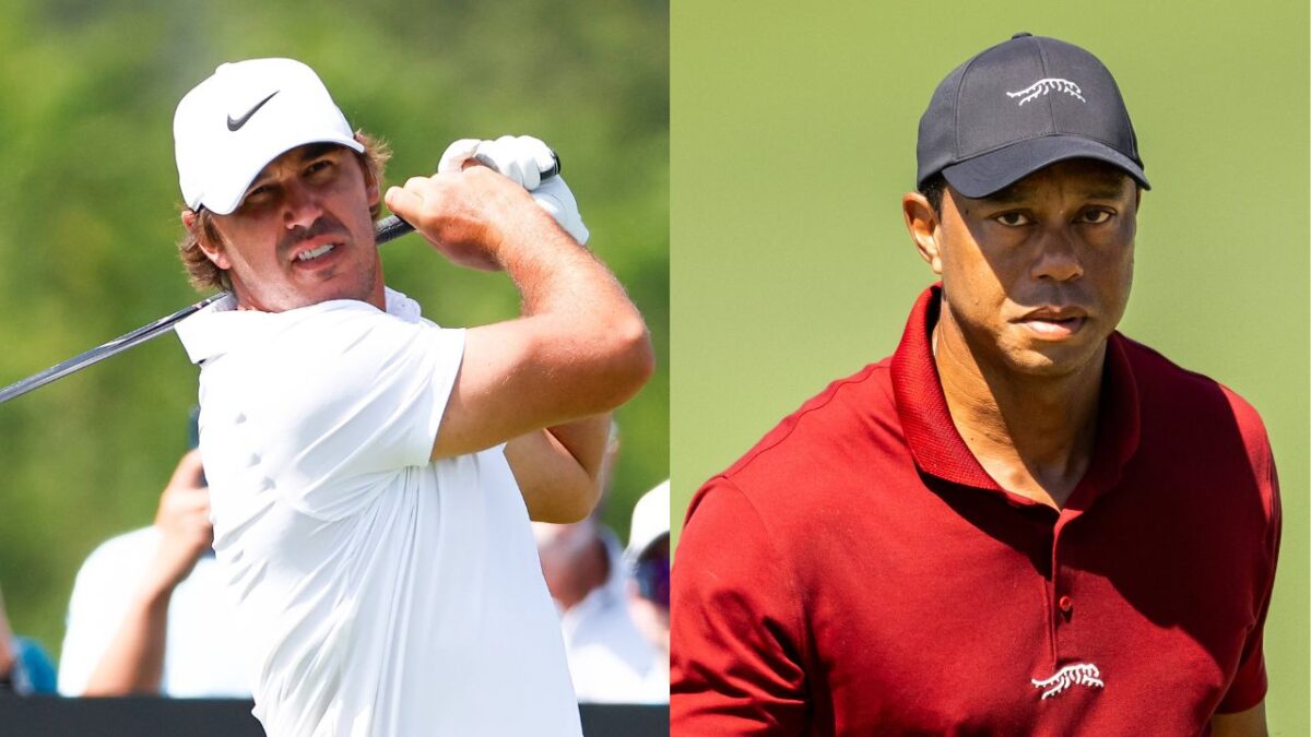Brooks Koepka and Tiger Woods