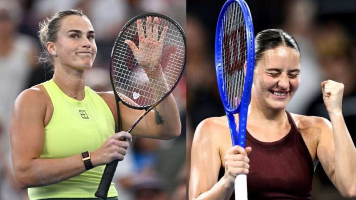 Marta Kostyuk Bashes the Media for Misquoting her "Testosterone" Comments About Aryna Sabalenka and Iga Swiatek 2 Aryna Sabalenka and Marta Kostyuk (via X/The Tennis Letter)