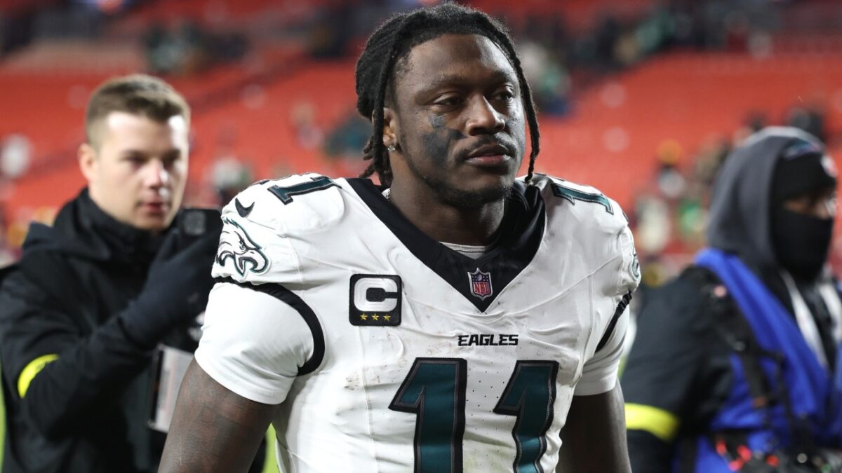 AJ Brown did not speak with reporters