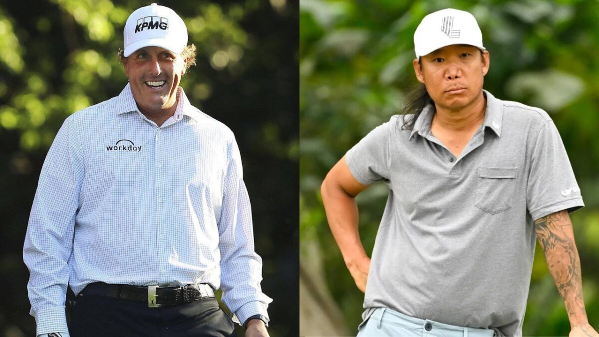 Phil Mickelson and Anthony Kim
