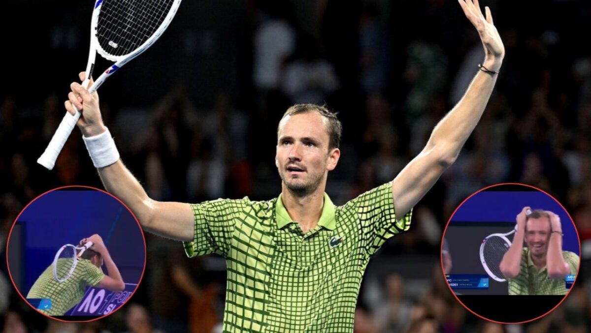 Daniil Medvedev (via X/The Tennis Letter/Tennis Channel)