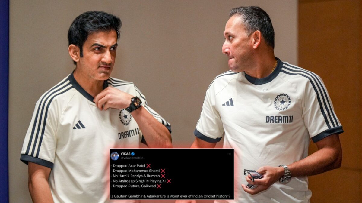 Fans criticize Ajit Agarkar and Gautam Gambhir