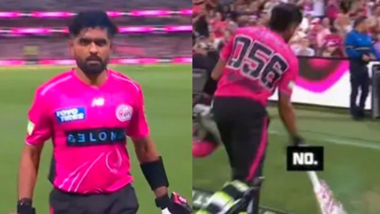 Babar Azam’s Antics After Getting Out Doesn’t Sit Well With BBL Commentators
