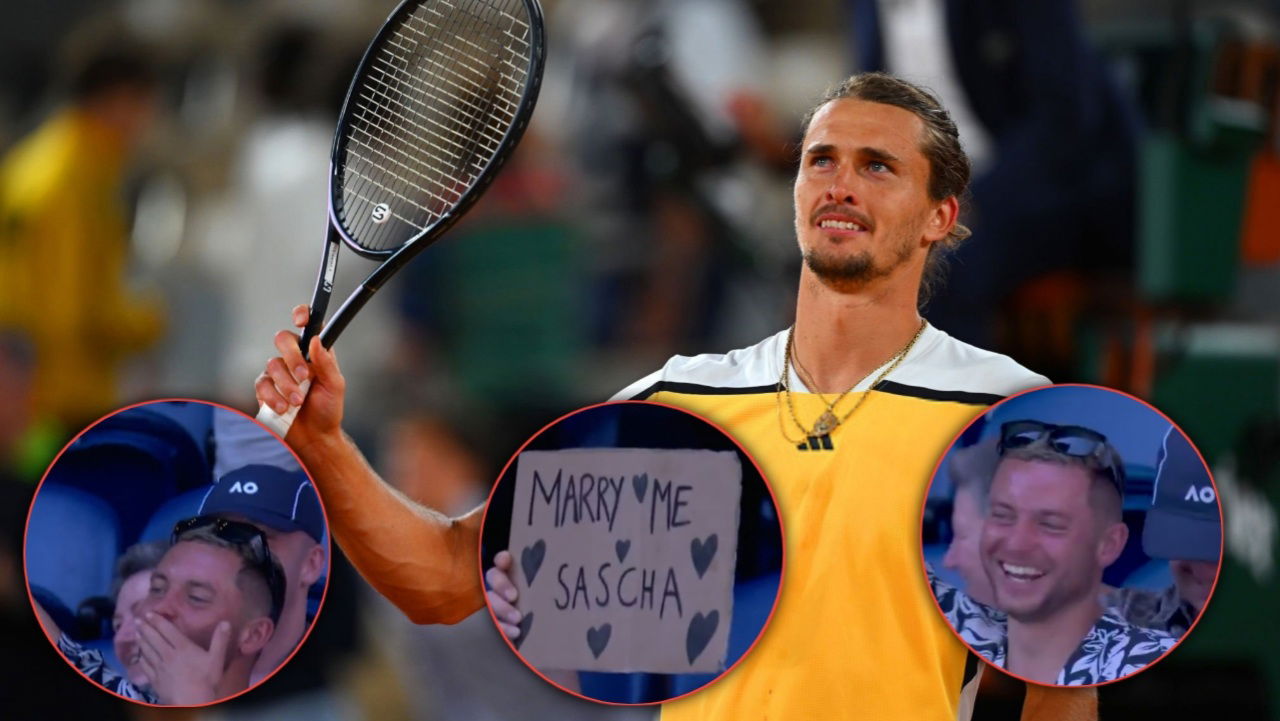 (Video) Alexander Zverev Asks ‘Where’s the Ring’ After Receiving Marriage Proposal from Man at Australian Open