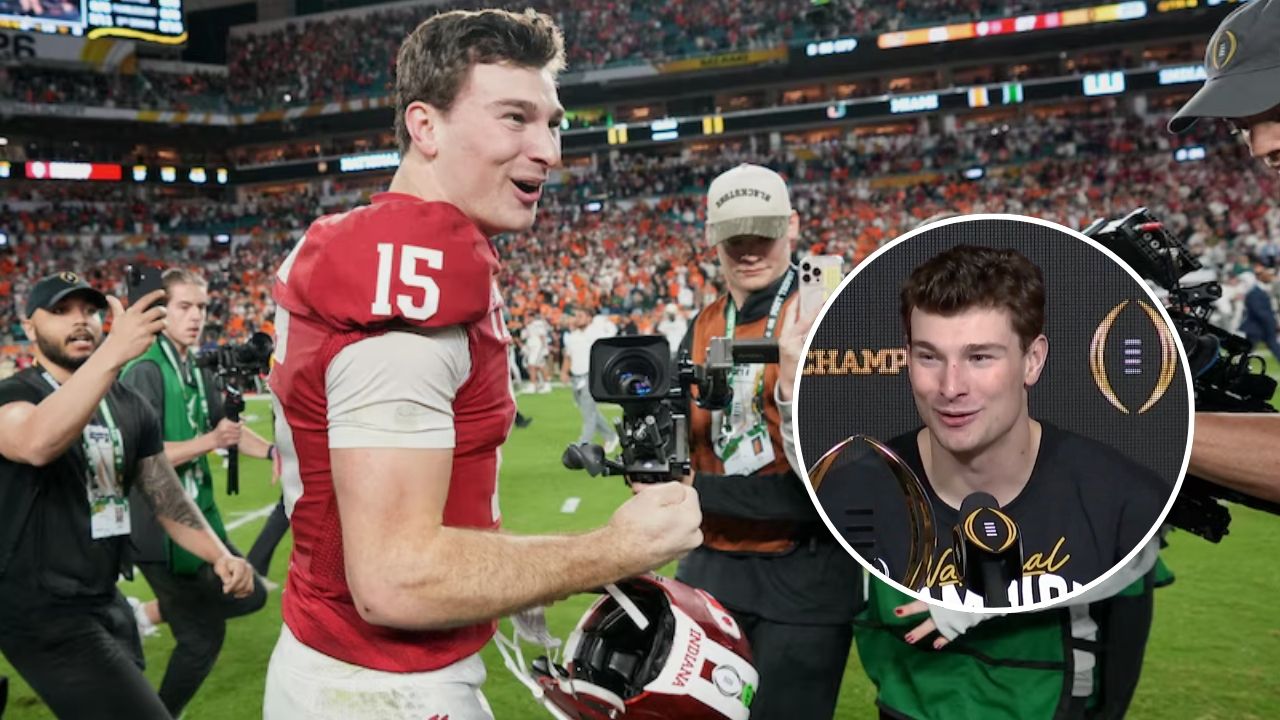 (Video) Fernando Mendoza Remains Unapologetic About Dropping an F-Bomb at National Championship Trophy Ceremony