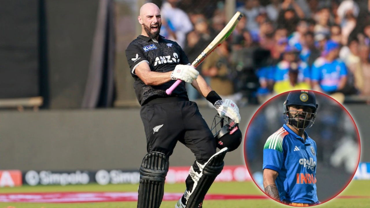 Daryl Mitchell Overtakes Virat Kohli to Become No.1 ODI Batter, Takes Massive 50-Point Lead