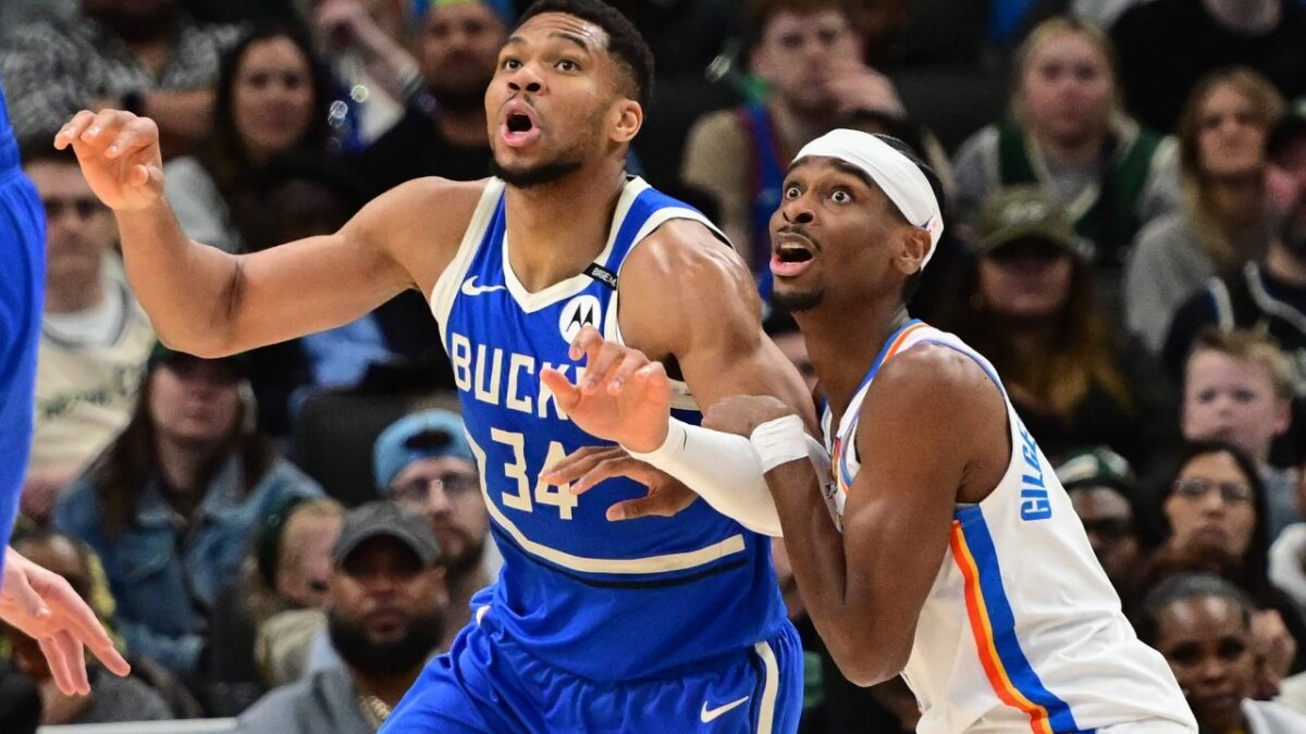 Giannis Antetokounmpo and Shai Gilgeous-Alexander
