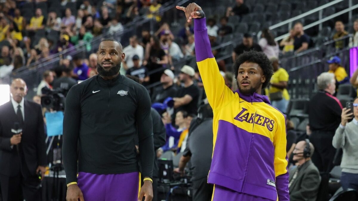 LeBron James and his son, Bronny James