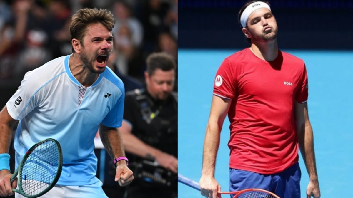 Stan Wawrinka and Taylor Fritz (via X/Jose Morgado)