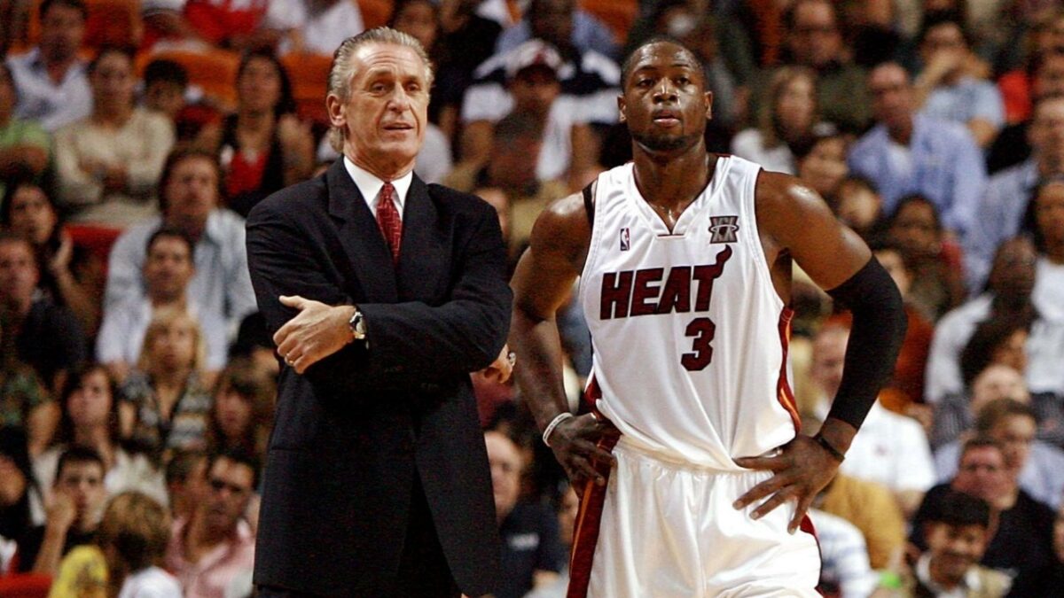 Pat Riley and Dwyane Wade