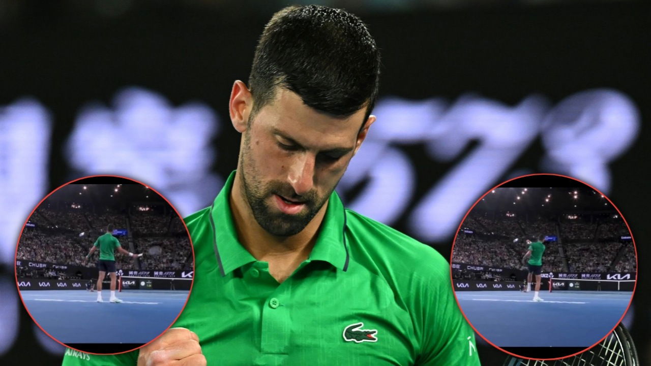 (Video) Novak Djokovic Narrowly Misses the Ball Girl After Hitting the Ball in Frustration at the Australian Open