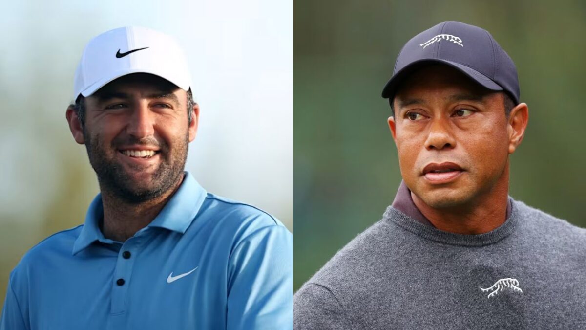 Scottie Scheffler and Tiger Woods