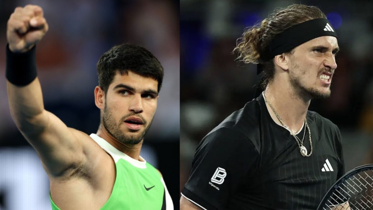 Top 5 longest matches at the Australian Open 3 Carlos Alcaraz and Alexander Zverev (via X/TNT Sports)