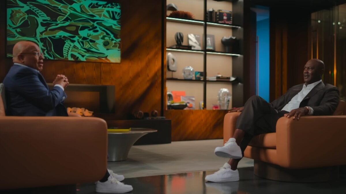 Mike Tirico and Michael Jordan on NBC