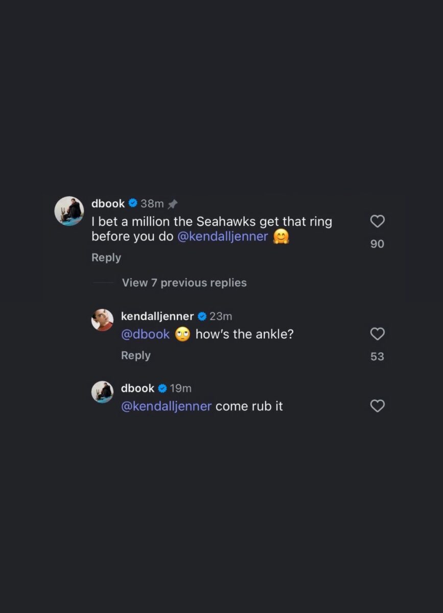 Devin Booker and Kendall Jenner's responses