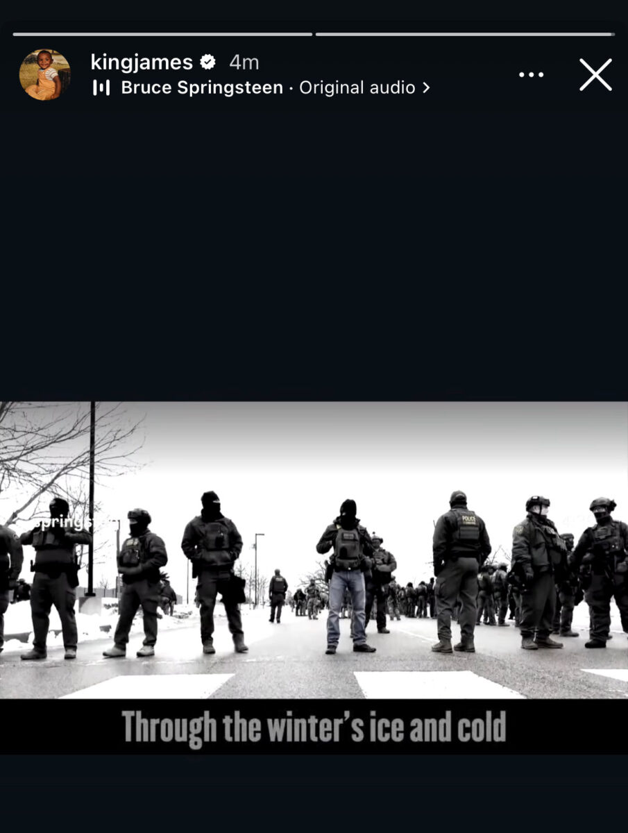 LeBron James shared Bruce Springsteen's 'Streets of Minneapolis'