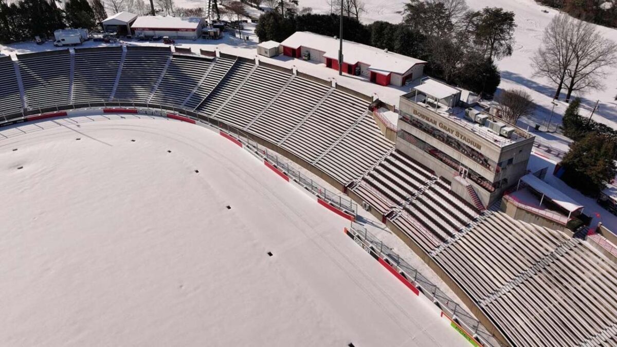 Current condition of the Bowman Gray Stadium (via Winston-Salem Journal)