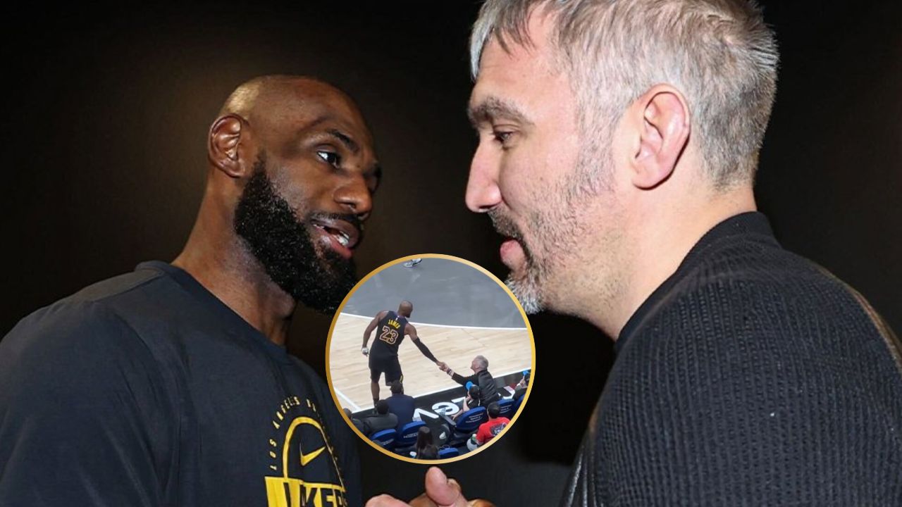 WATCH: Alex Ovechkin and LeBron James Share Courtside Moment at Lakers-Wizards Game