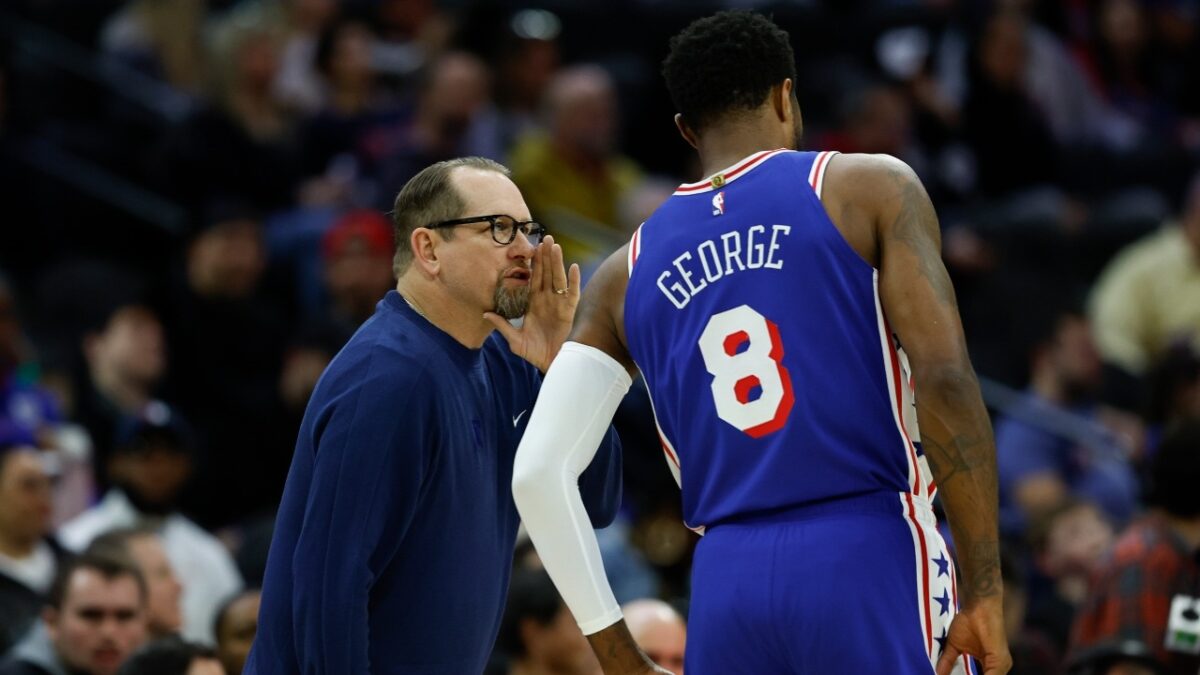 Nick Nurse and Paul George