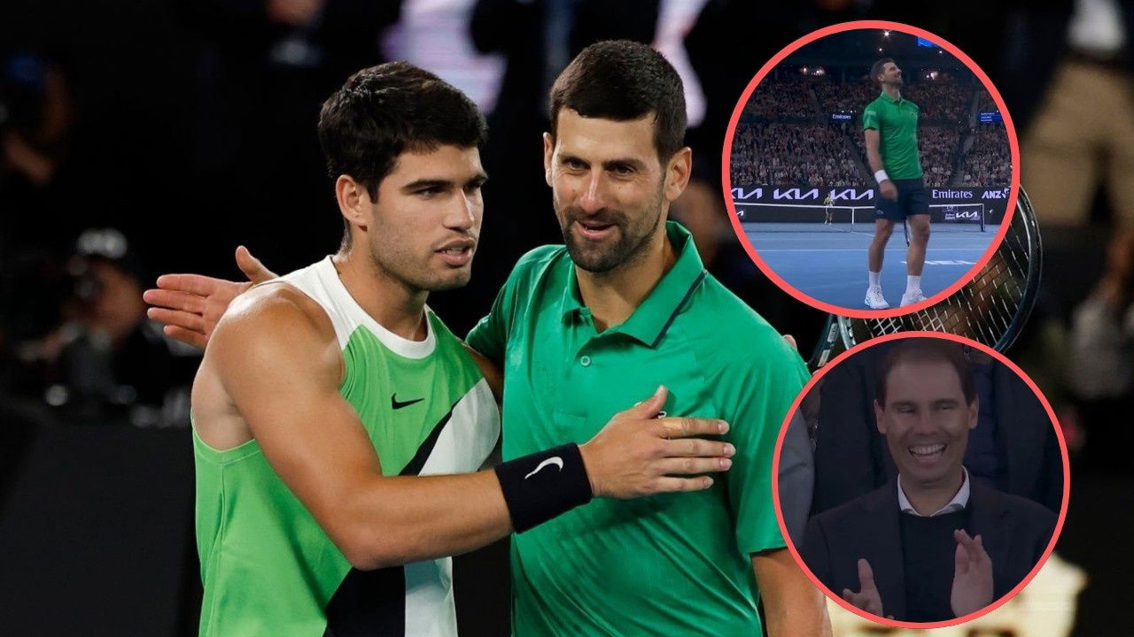 (Video) Novak Djokovic Asks Rafael Nadal ‘Wanna Play’ During Tense Australian Open Final Against Carlos Alcaraz