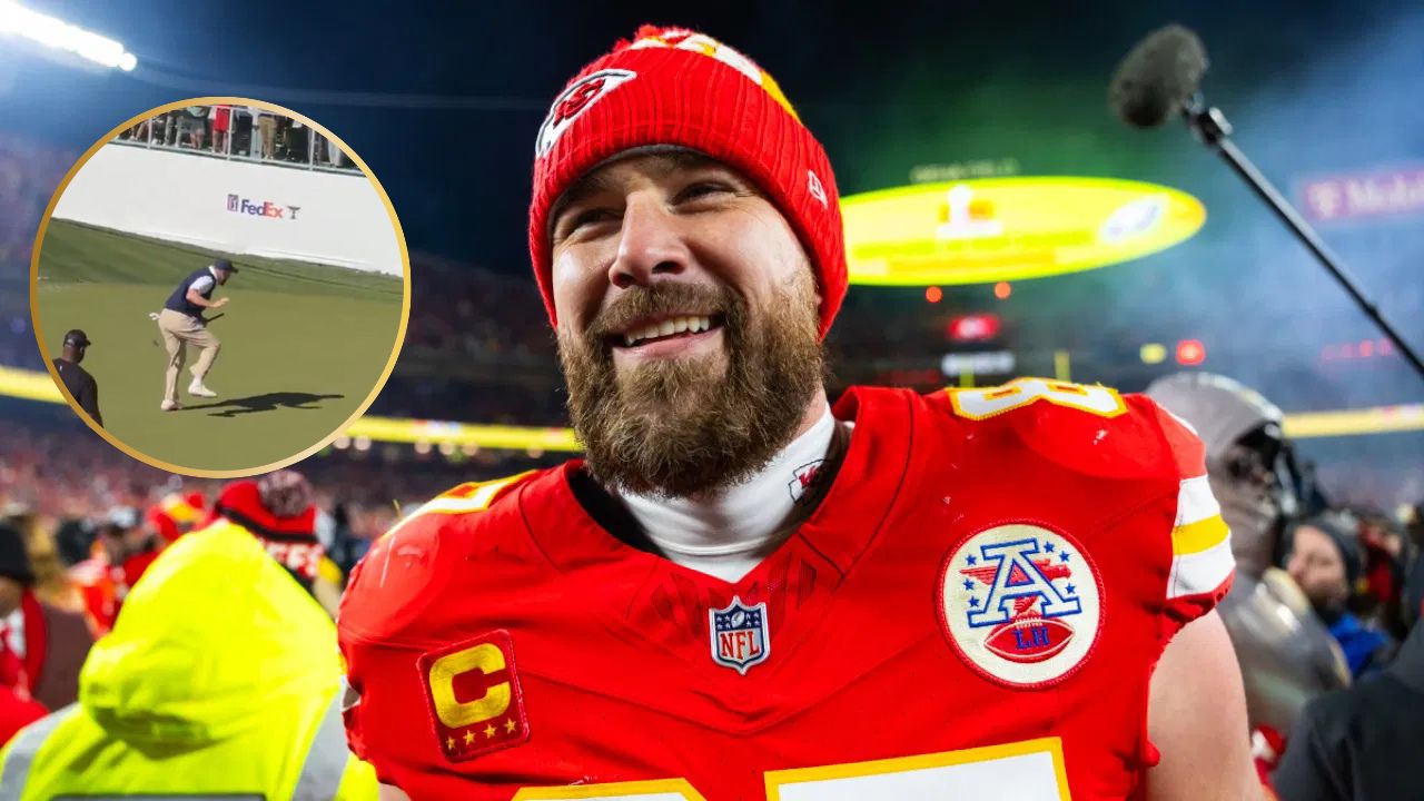 WATCH: Travis Kelce Fires up Crowd at WM Phoenix Open Pro-Am with Happy Gilmore Celebration