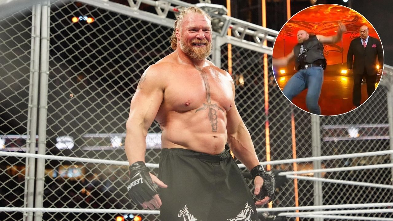 Brock Lesnar’s Hilarious Fall on Raw Before Survivor Series Gets Intentional Tag from Paul Heyman