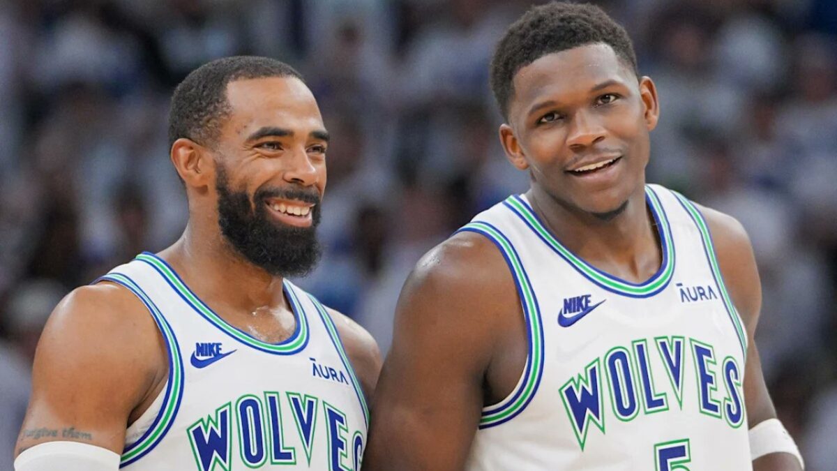 Mike Conley Jr. and Anthony Edwards